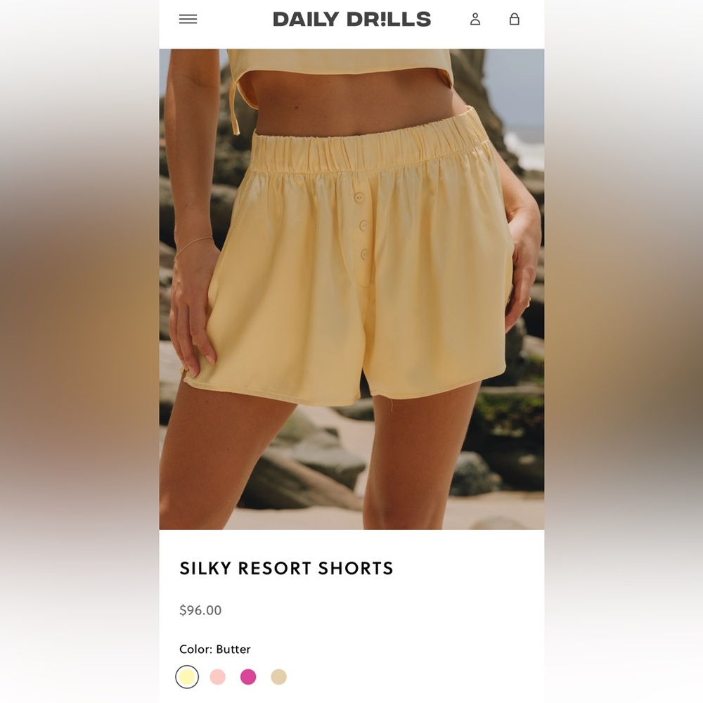 DAILY DRILLS NWT silly resort shorts